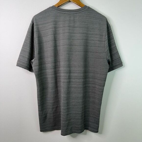 Arne Gray Crew Neck Short Sleeve Honeycomb Knit Casual T-Shirt Men's Size XXL - Picture 7 of 10